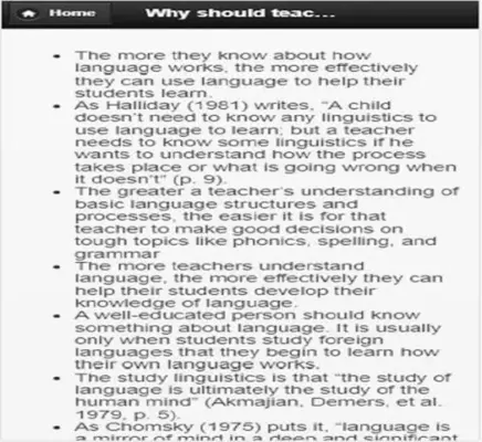 English Language Teaching and Linguistics android App screenshot 0