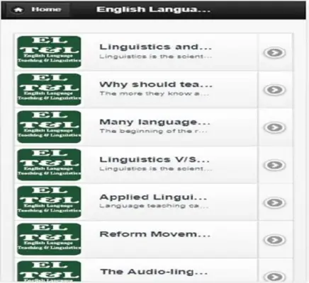 English Language Teaching and Linguistics android App screenshot 2